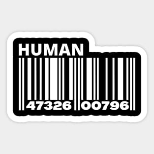Human Barcode Sticker